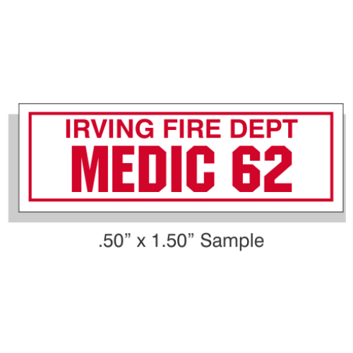 1/2" x 1 1/2" Reflective Equipment Markers